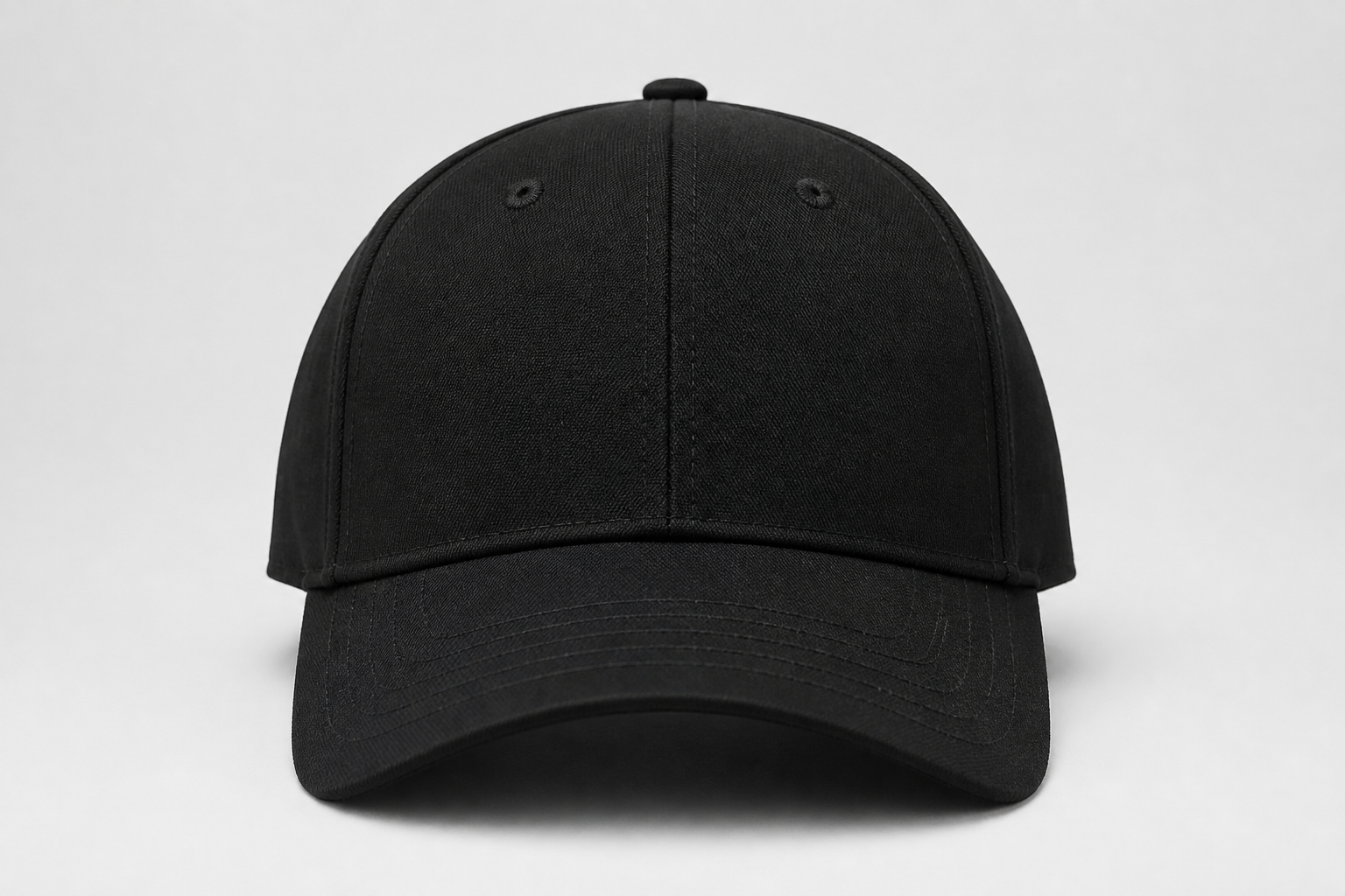 Blank black cap mockup