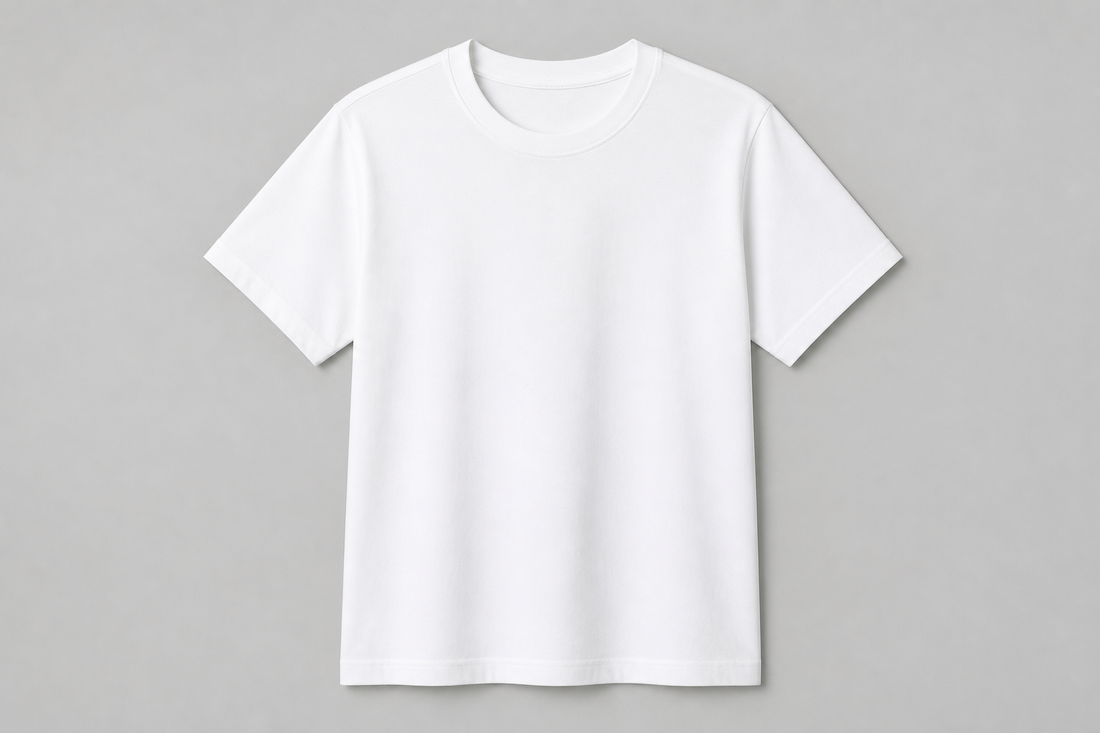 Blank white t-shirt mockup