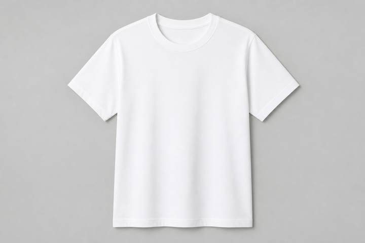 Blank white t-shirt mockup